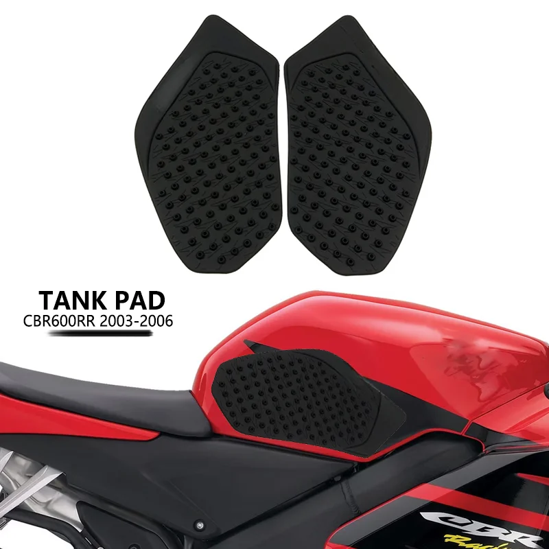 

Motorcycle Fuel Tank Traction Pad Decal Rubber Side Knee Grip Protector Sticker Decals For Honda CBR600RR CBR 600 RR 2003-2006