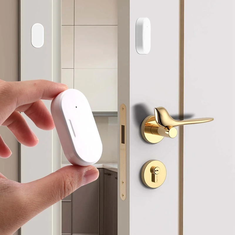 Sensor de puerta y ventana Tuya Zigbee, Automatización del hogar inteligente, protección de seguridad, aplicación Smartlife, alarma remota, empuje en tiempo Real