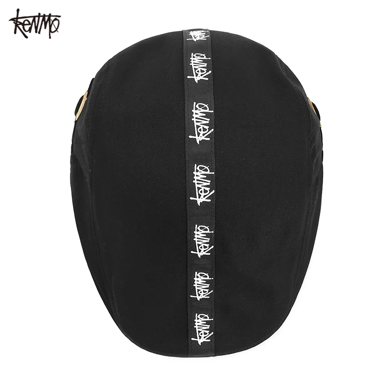 KENMO New Fleece Lined Winter Hat for Outdoor Skiing Hiking Casual Solid Color Artistic Beret Cap Simple Design Streetwear