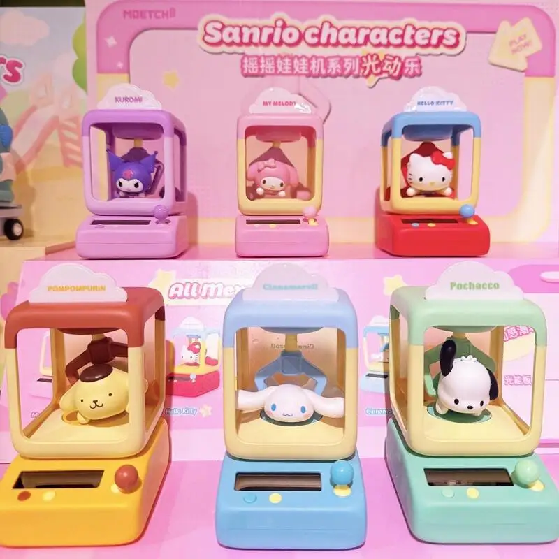 

MINISO Genuine Sanrio Doll Machine Series Blind Box Hello Kitty Movable Toy Figure Kuromi Cartoon Cute Holiday Gift