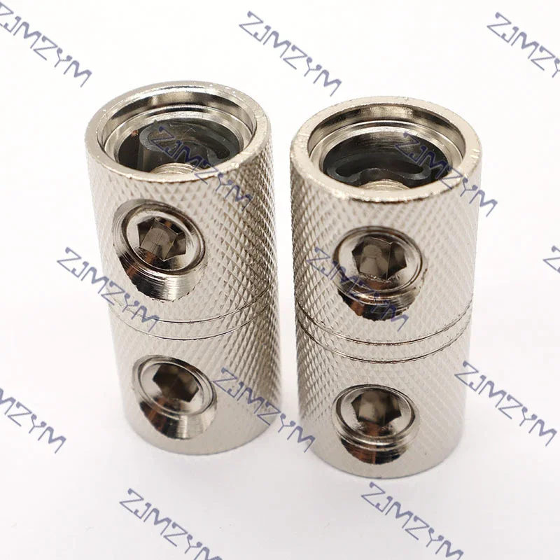 2Pc Car Stereo Power Wire Coupler Terminals Wire Splice Coupler Car Audio Brass Terminal Butt Connectors 0 Gauge 4 Gauge 8 Gauge