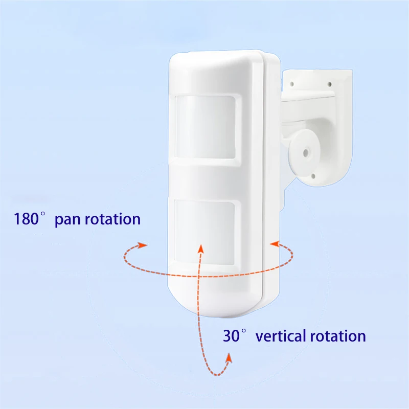 12-24VDC Wired Outdoor Dual PIR Motion Sensor Microwave Detector 12-Meter 100° Anti-pet Anti-tamper for Security Protection