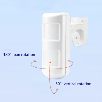 12-24VDC wired outdoor dual PIR motion sensor microwave detector 12-Meter for security protection 100° anti-pet anti-tamper