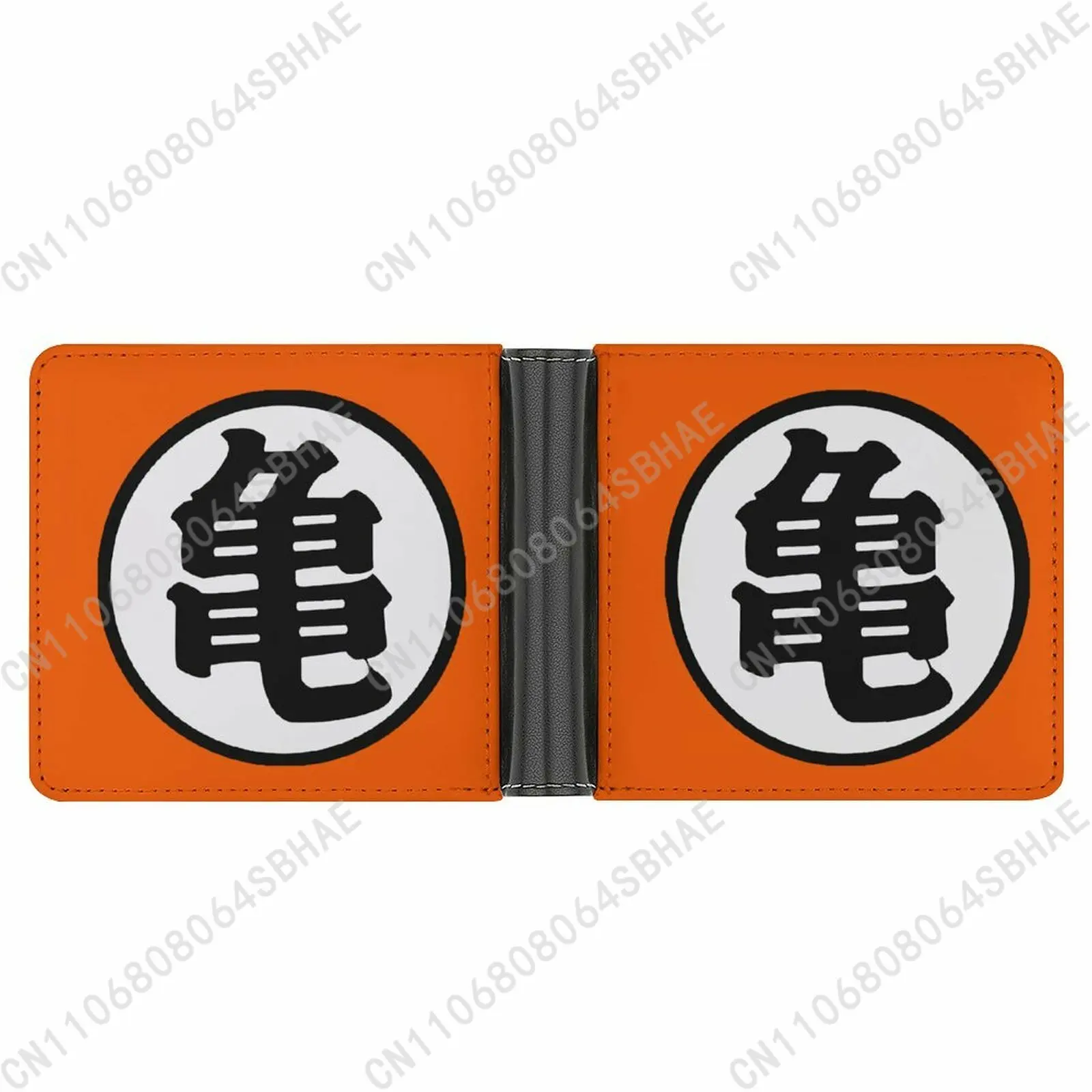 

Hot Dragon Master Goku Logo Trendy Leather Wallet Teenage Girls Boys Personalized Slim Credit Card Holder Small Purse School
