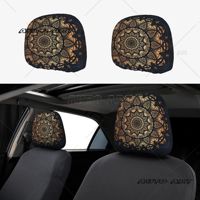 2pc Mandala Print Car Headrest Cover Universal Car Headrest Protector Soft Breathable Fit Most  Sedan Van Vehicles