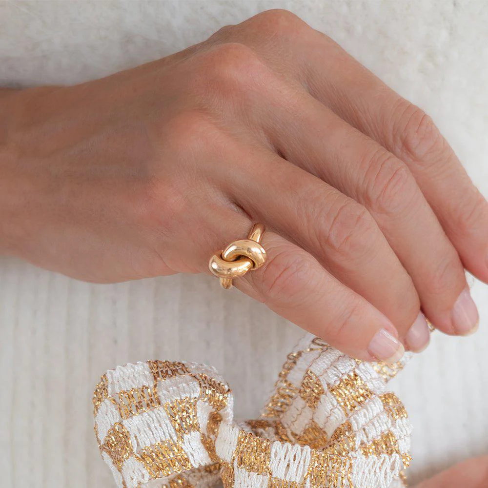 Women's Colored Zircon Intersection Ring, Classic Design