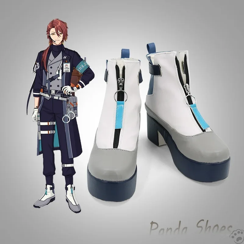 

Promise of Wizard Cain Cosplay Shoes Anime Game White Cos Boots Comic Cain Cosplay Costume Prop Shoes for Con Halloween Party