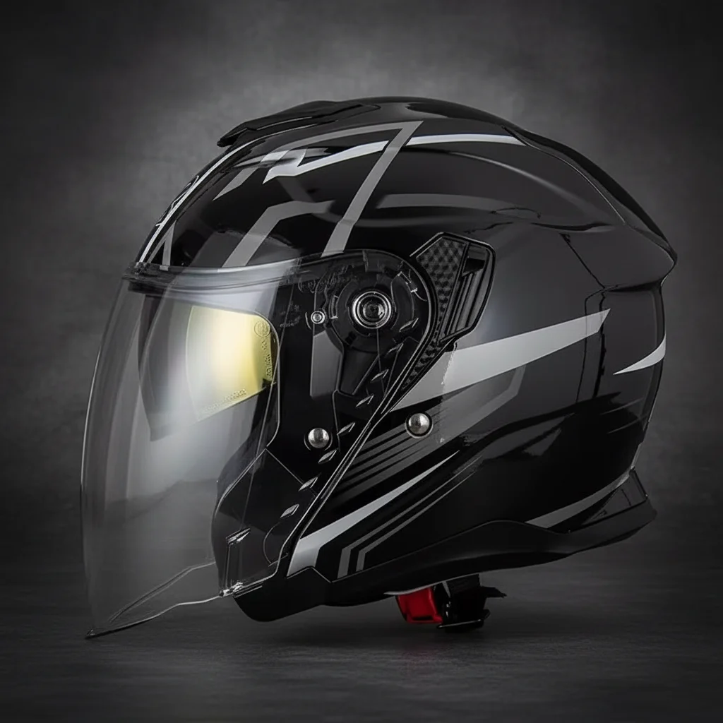 

3/4 Open Face Helmet for Harley Motorcycle and Cruise Off-Road Gear Motorcycle Protection Helmets Off-Road Casque Capacete