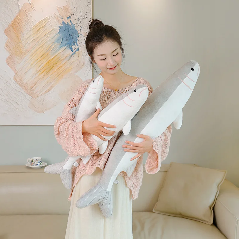 50/70/100Cm Gezouten Vis Knuffel Gezouten Vis Stok Sierkussen Thuis Sofa Decor Slaap metgezel Pop Kid Verjaardagscadeau