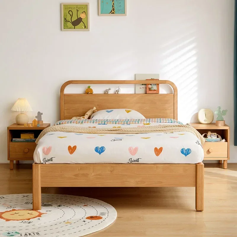 Modern Children Bed Double Aesthetic Luxury Headboard Bed Double Nordic Somieres Y Marcos De Cama Bedroom Sets Furniture