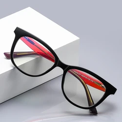 Women's Trending Blue Light Blocking Glasses Frame Small Face Style Eyewear With Spring Hinge Radiation Protection Eyeglasses