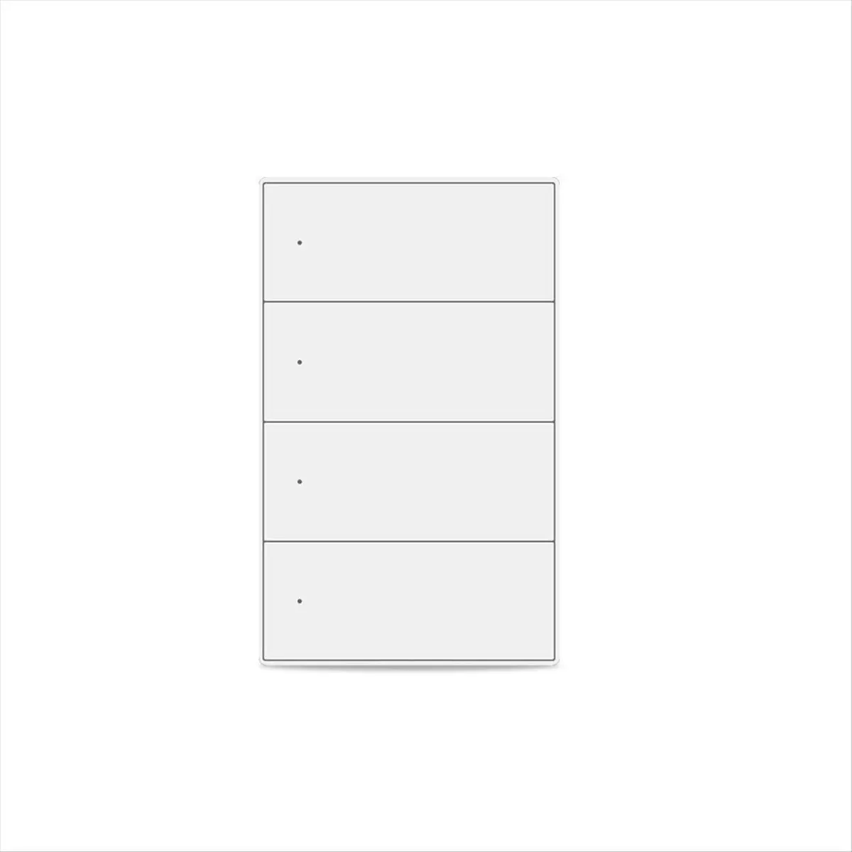 AABFK Matter WiFi Smart Switch Wall Light Switch Smart Control 1 2 3 4 6 Gangs Button for SmartThings Homekit APP 4 Way