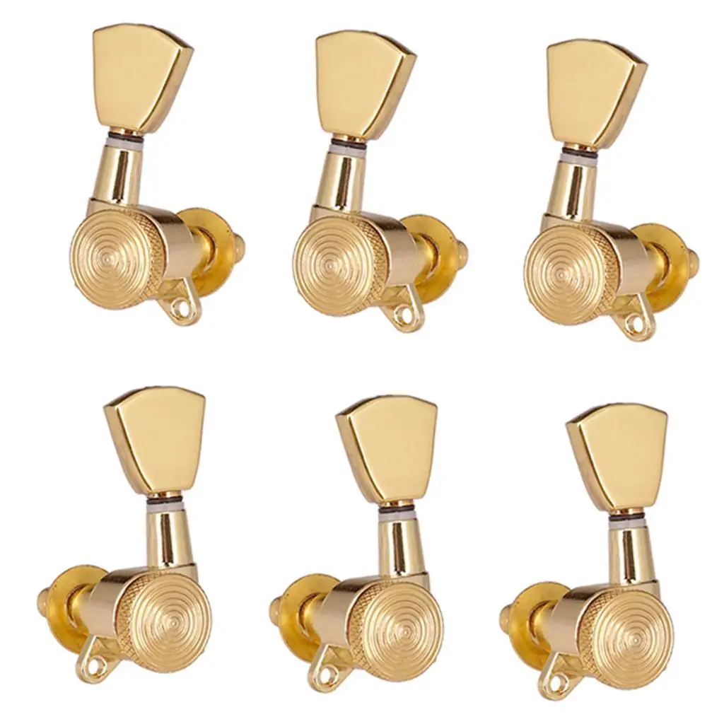 Folk Guitar Sealed Tuners 3R3L Locking Pegs Machine Heads Musical Instrument Parts for Acoustic Electric Guitar Items