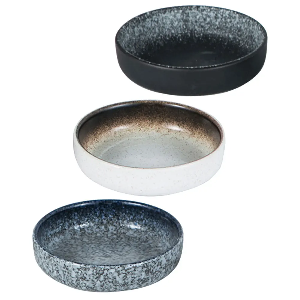 

3pcs Ceramic Dipping Bowls Set Small Soy Sauce Dish For Sushi Vinegar Snack Sauce Container Microwave Dishwasher Safe Japanese