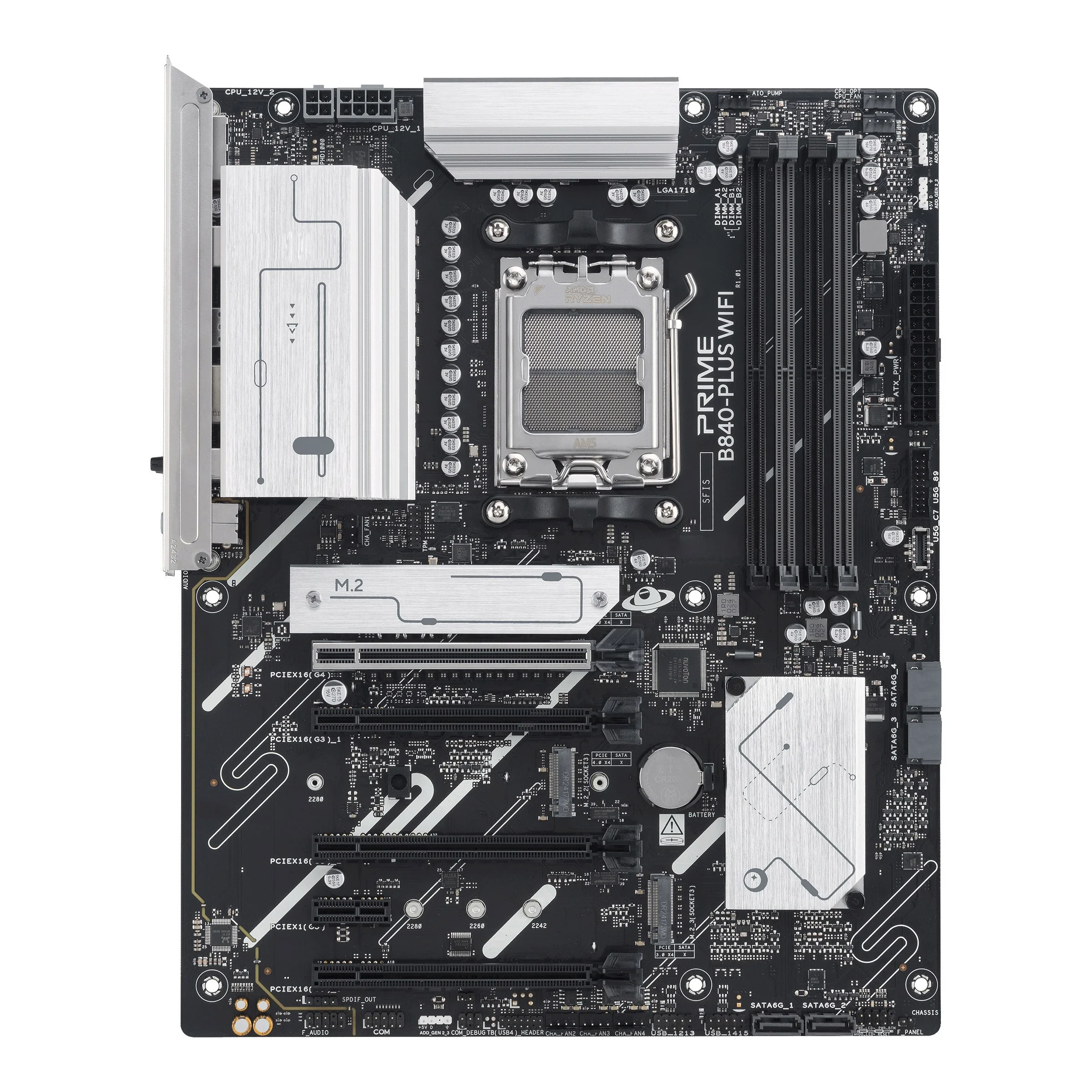 2025 New Released PRIME B840-PLUS ATX DDR5 WIFI6 USB 10Gbps 2.5G LAN PCIe 4.0 M.2 SSD Gaming Motherboard for Desktop SATA