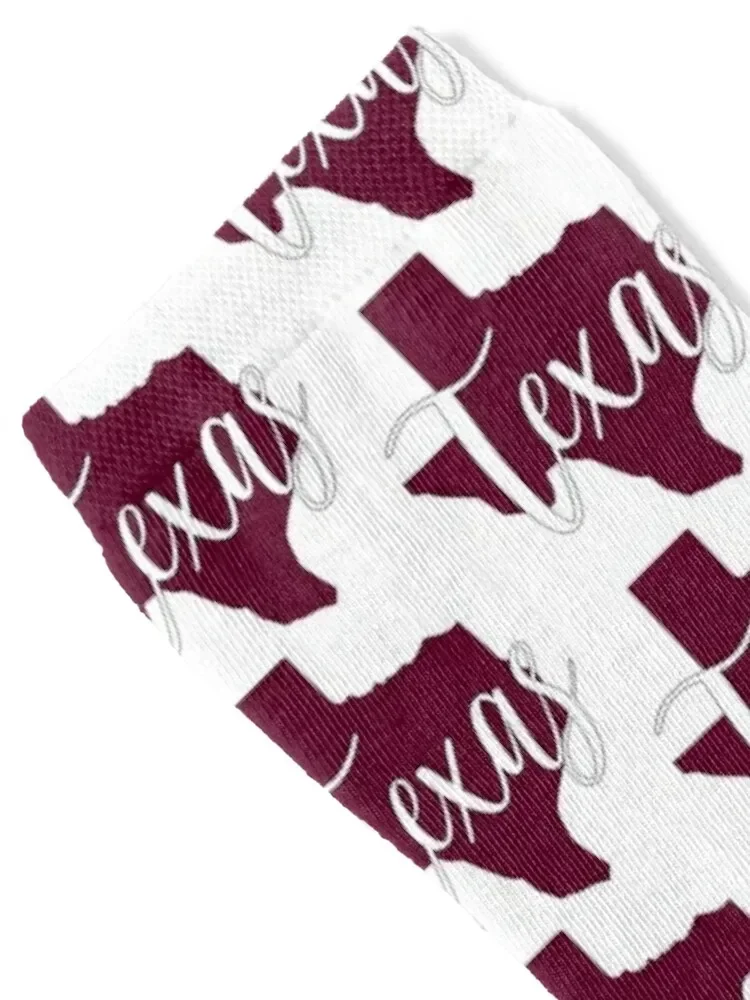 Texas Maroon Sticker Socks summer kawaii Socks Men Women's