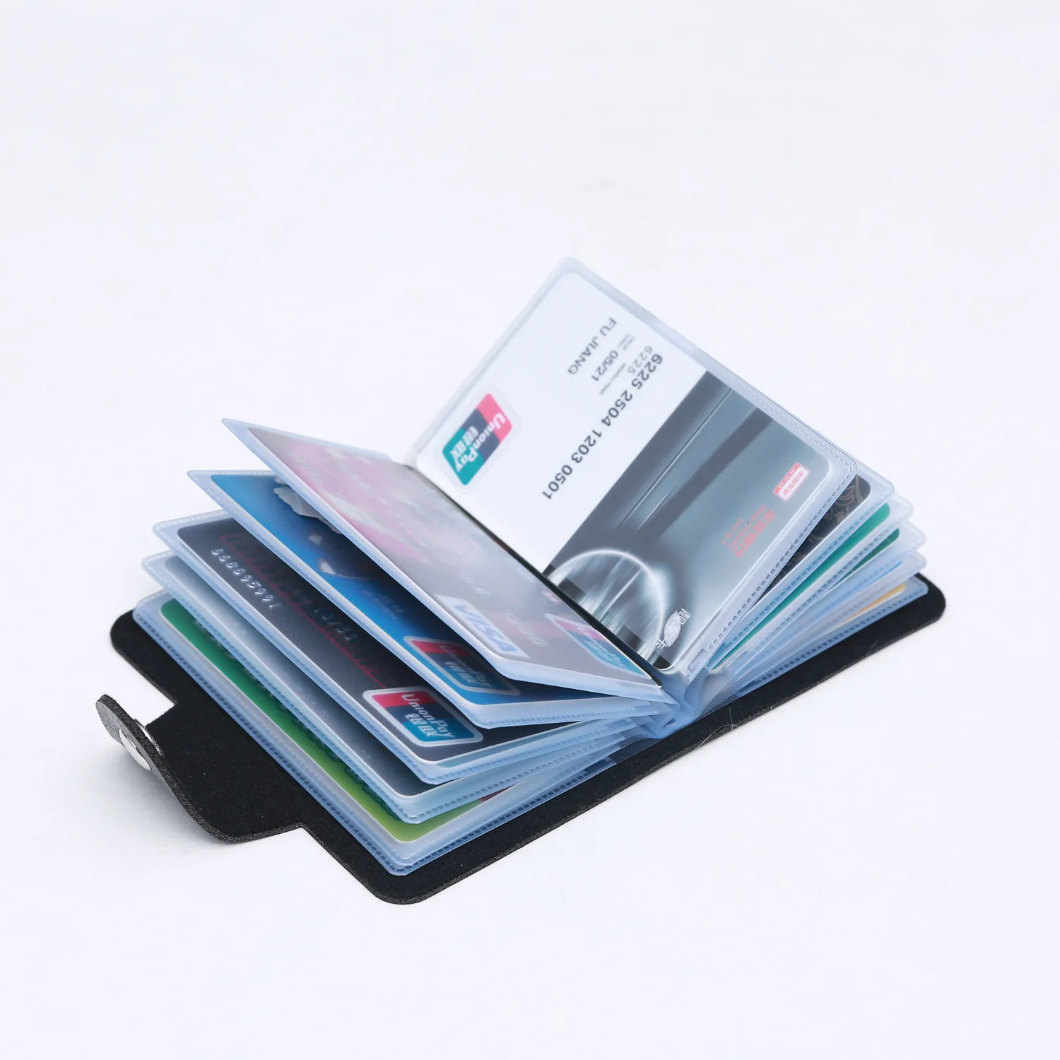 24 Bits Creditcardhouder Business Bankkaart Pocket Lederen Grote Capaciteit Kaart Cash Storage Organizer Case Id Holder Pouch