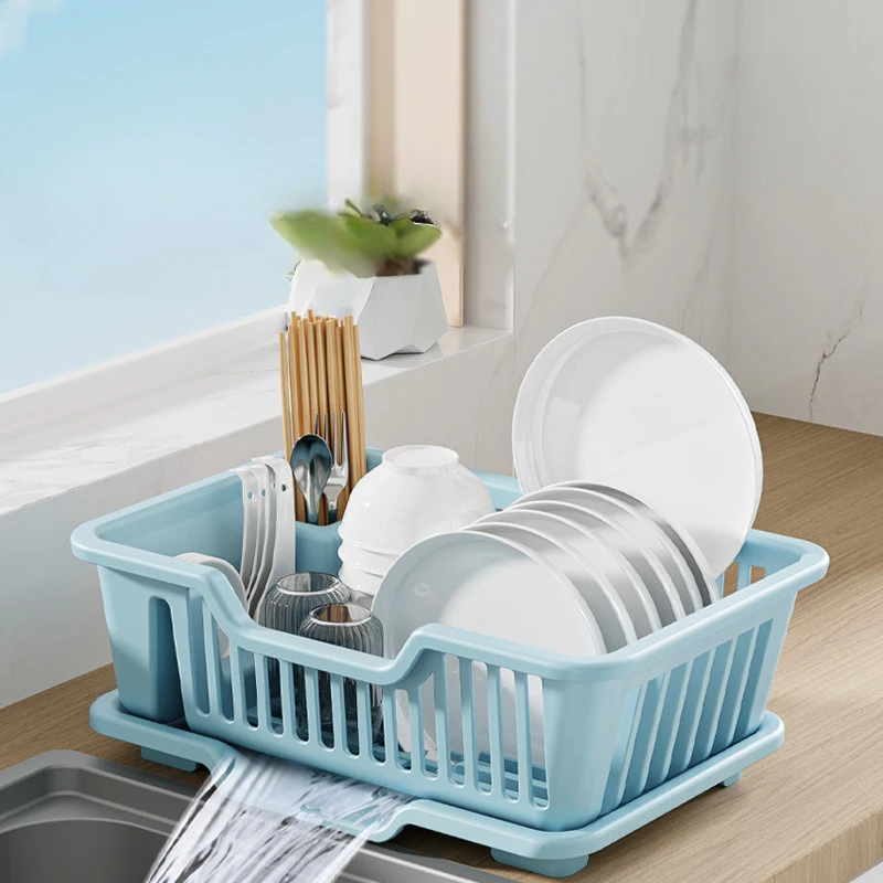 

Tableware drain storage rack,Material plastic, a layer, it does Not require drilling, organizer for storage of utensils