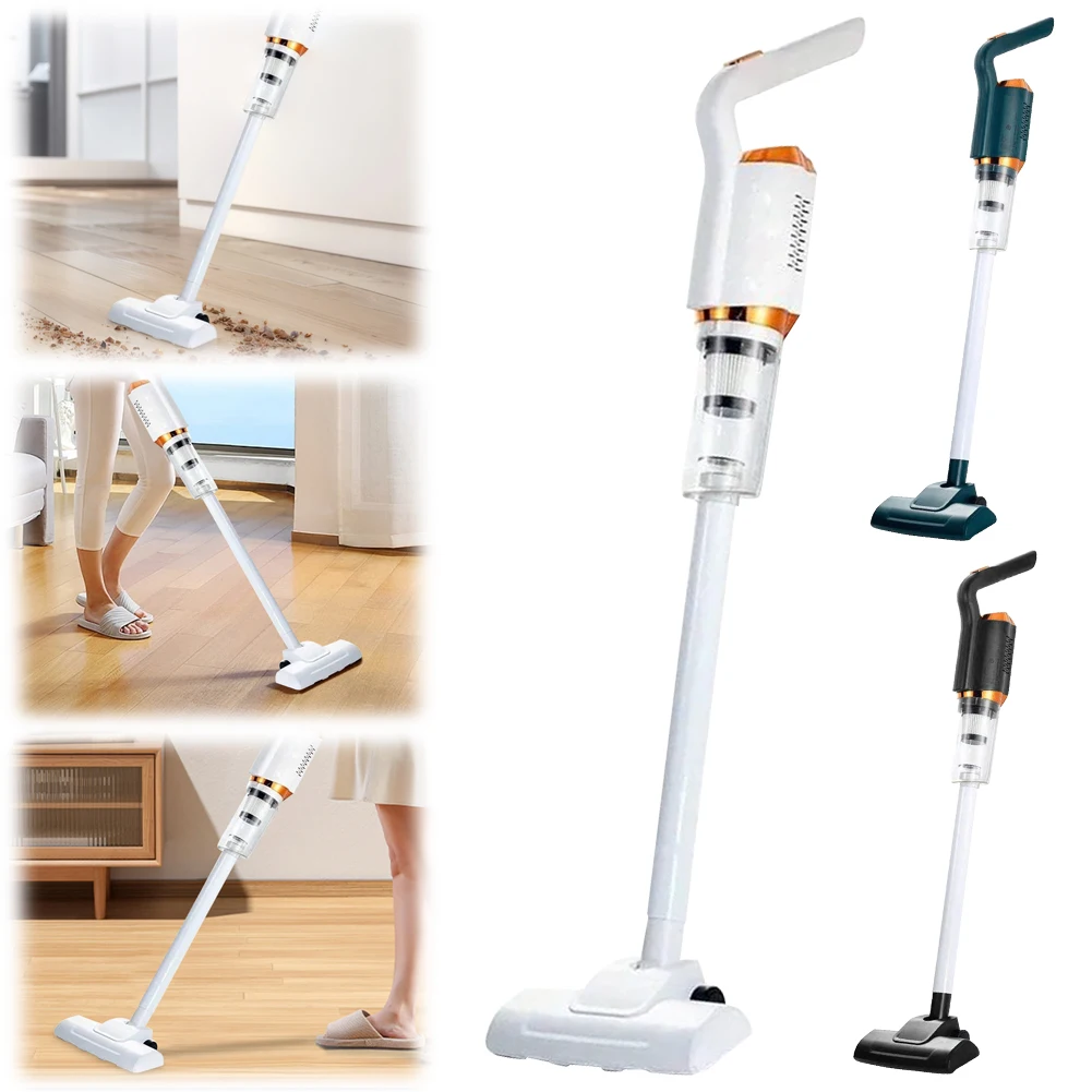 Mopping Machine USB Rechargeable 2000mAh Cordless Portable Cleaning Robot 120W Large Suction Vacuum Cleaner for Home and Car Use