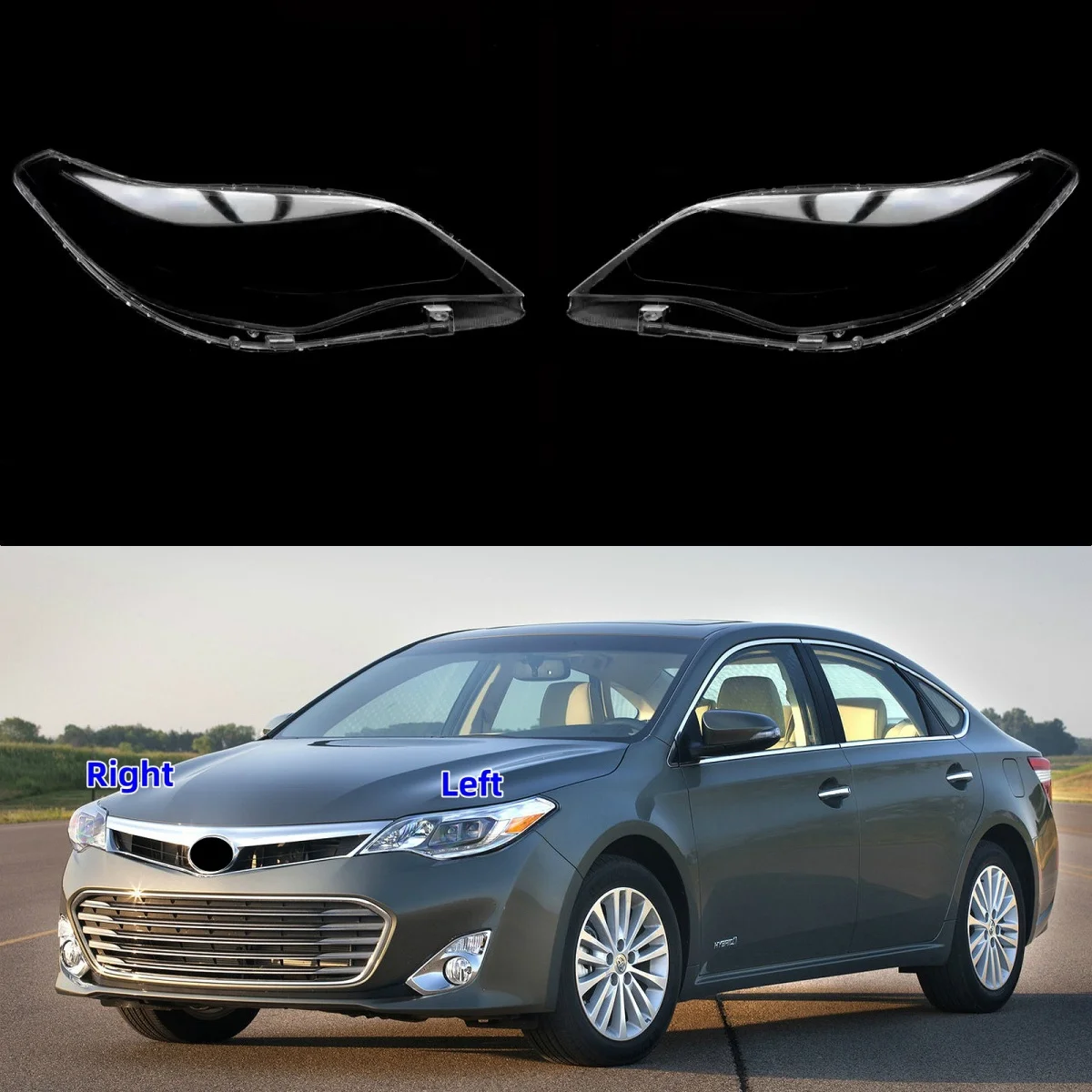 

Аксессуары для Toyota Avalon 2013 2014 2015, крышка передней лампы с использованием прозрачного ПК, производственного пластикового сырья