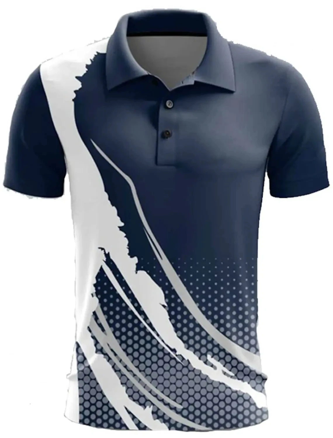 New Men\'s Polo Shirt Golf Shirt Button up Breathable Quick Dry Moisture Wicking Short Sleeve Men\'s Tops Summer Tennis Sportswear