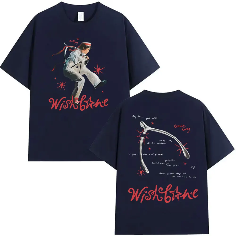 

2025Summer Conan Gray Wishbone Album Print T Shirt WOMEN High Quality Vintage Breathable Unisex Fashion Hip Hop Clothing T-shirt