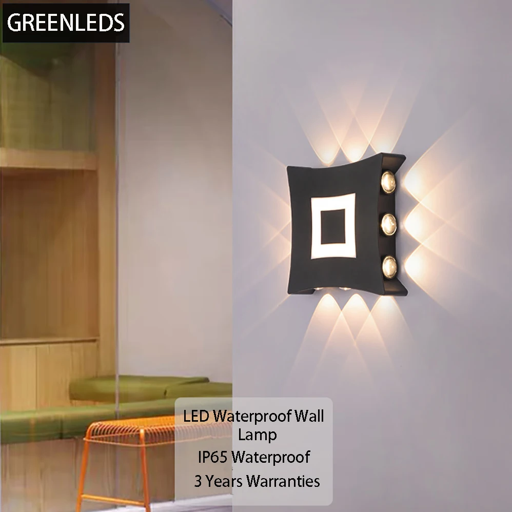 LED Wall Lamp AC85-265V 18W/22W Modern Minimalist Style IP65 Waterproof Indoor&Outdoor Lamp With 3 Years Warranties