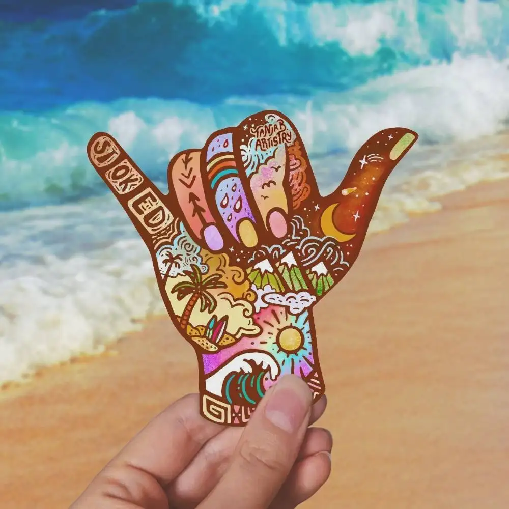 STOKED Weatherproof Outdoor Sticker Vinyl 4Nature Exploring & Scen Waterproof Stickers For Decorating Car Windows