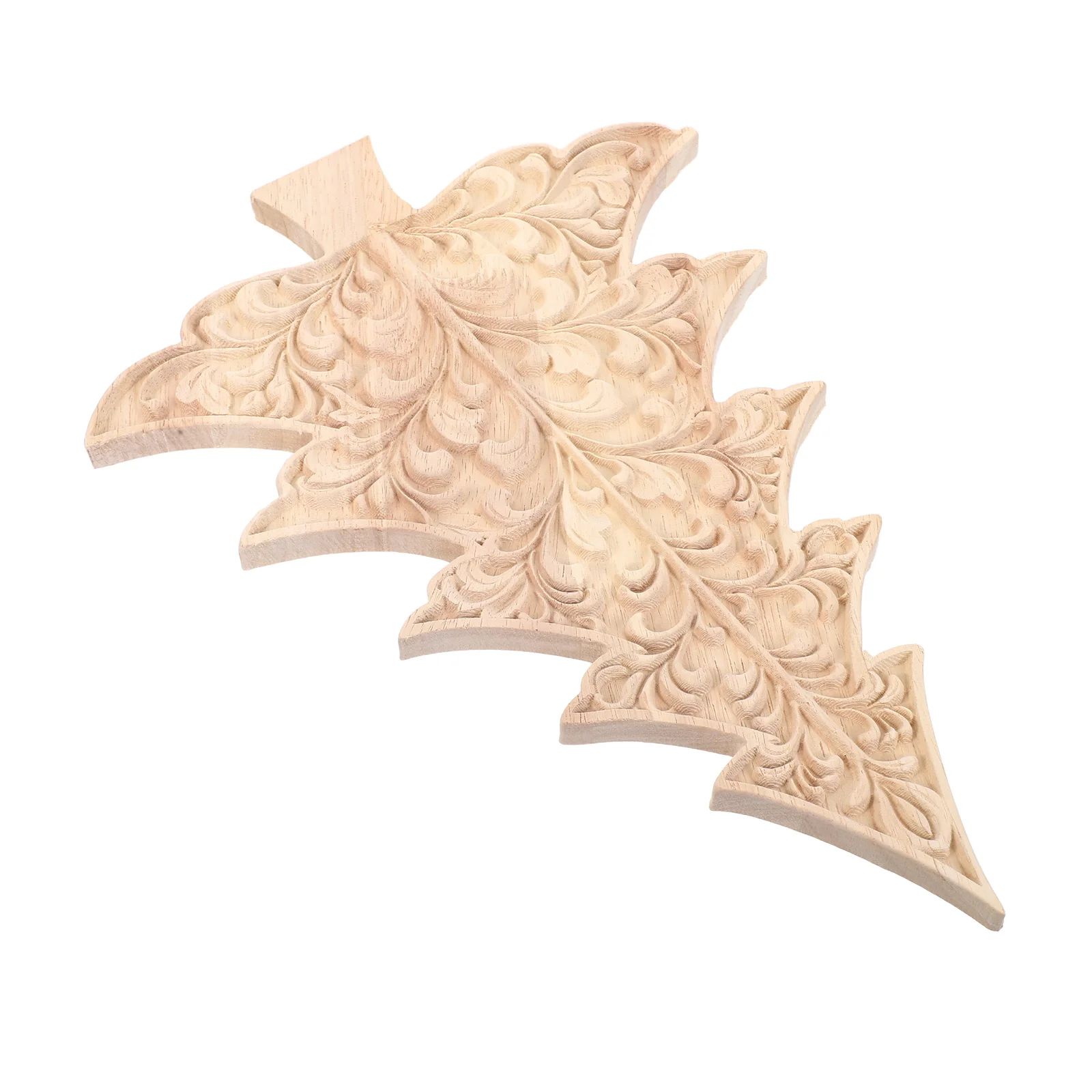 

Unfinished Wooden Christmas Tree Cutouts Hand Carved Wood Craft Shape DIY Xmas Decor for Rustic Farmhouse Holiday Table