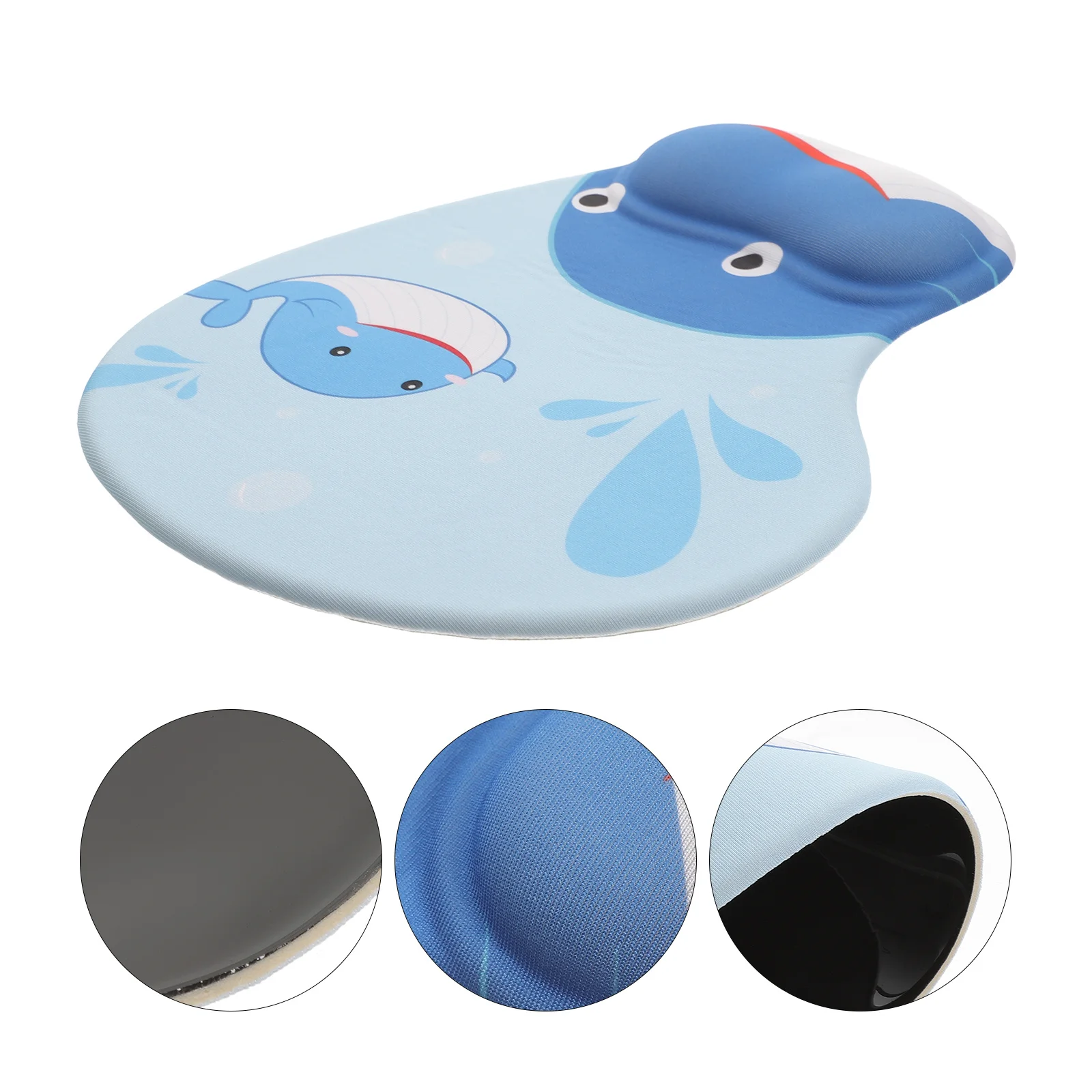 Comfortabele Shark-muismat Polssteun Cartoon-ontwerp Antislip Ergonomisch voor Office Gaming Laptop Computer Bureau