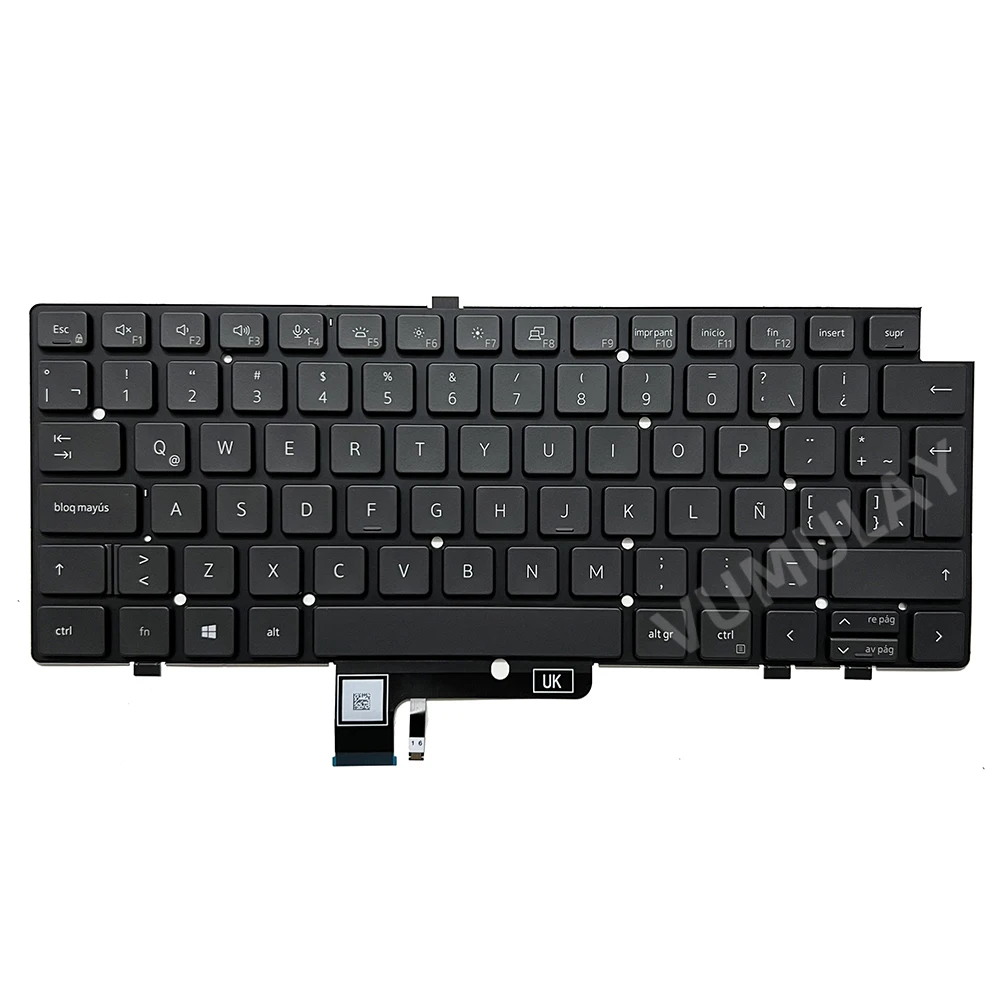 Imagem -04 - Teclado Retroiluminado Espanhol ou Latino Dell Latitude 7440 2023 P174g P174g001 7450 P174g002 7640 0jp3w9 0h3dht H3dht Sn2b20 Jp3w9 Sn2b01b20 Sg-b27902ba