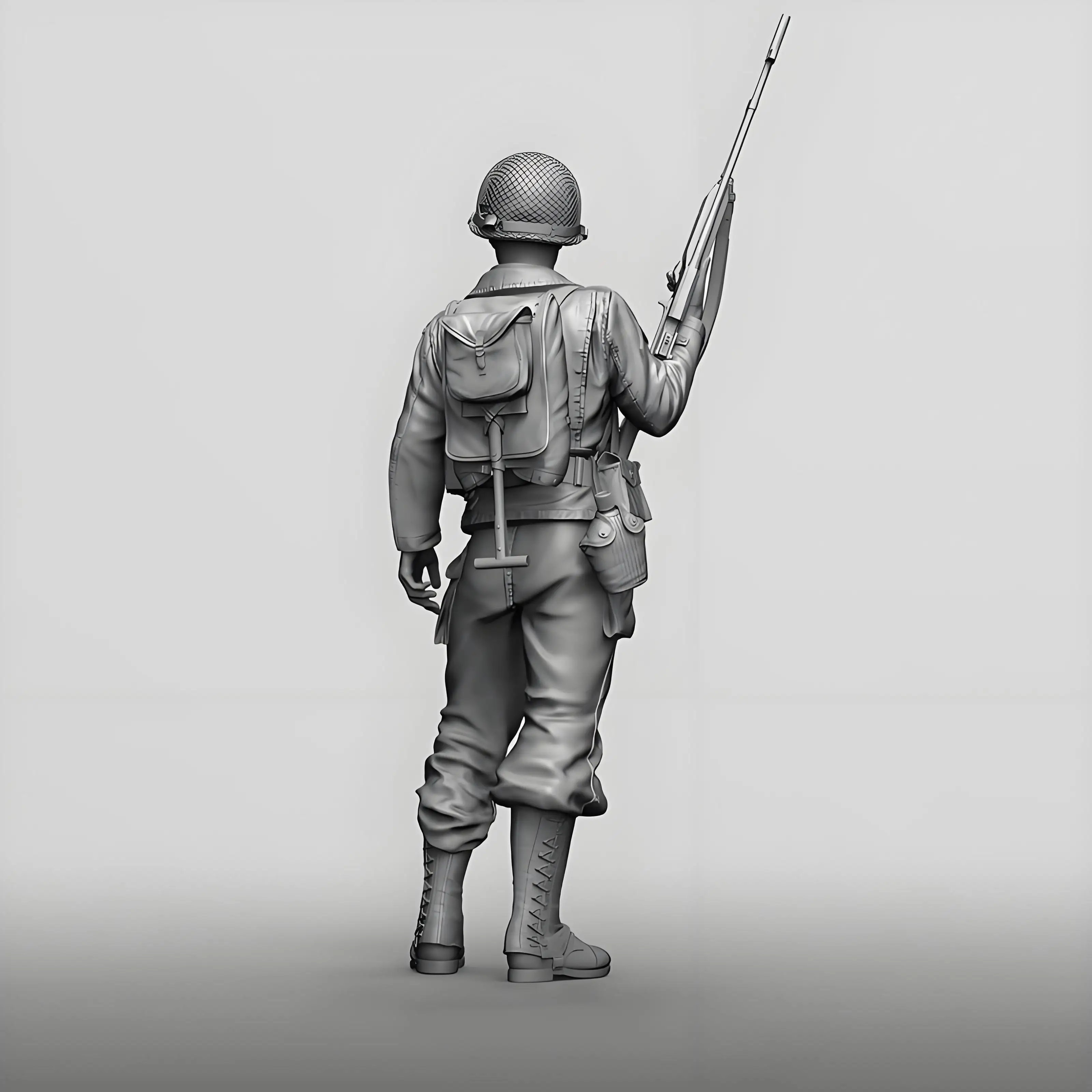 1/16 figura de ação do soldado do artilheiro da segunda guerra mundial gk modelo de resina figura soldado temas militares em estoque sem pintura