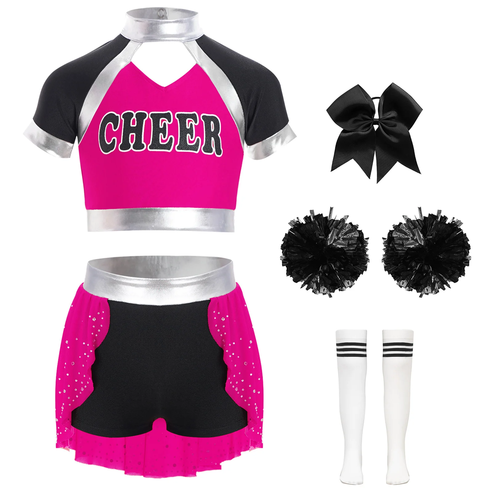 

Tenns Girls Cheerleading Cosplay Costumes for Ball Games Girl Cheerleading Uniforms Stage Performance Dancewear Soccer Uniforms