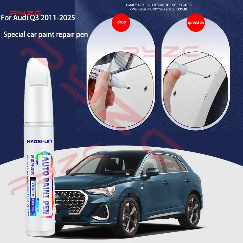

Набор для подкраски Audi Q3 2011-2025 8U F3 - Карандаш для ремонта царапин с кисточкой, средство для удаления царапин на автомобиле, аксессуары для самостоятельного ремонта авто