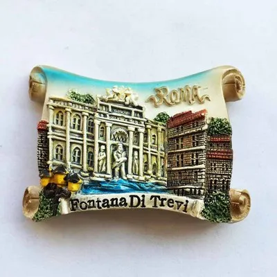 Rome, Italy Trevi Fountain refrigerator stickers crafts Travel souvenirs gifts Home decoration