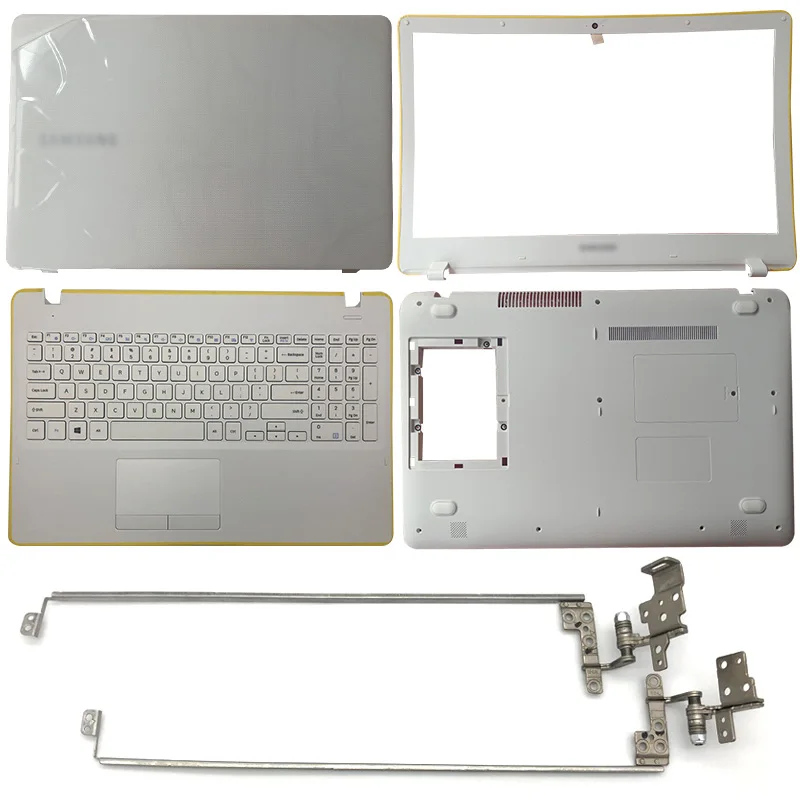 White Laptop LCD Back Cover/Front Bezel/Hinges Cover/Palmrest/Bottom Case For Samsung NP300E5K NP300E5M NP3500EM NP300E5L