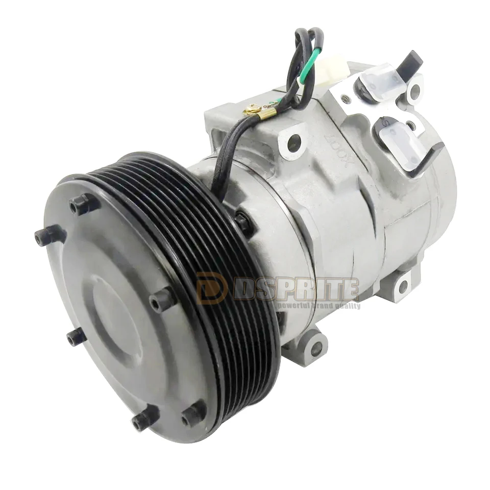 10S17C AC Air Conditioning Compressor 447220-3846 for Caterpillar 8GR 24v 178-5545 179-5544 3050324 3050325 305-0324 305-0325