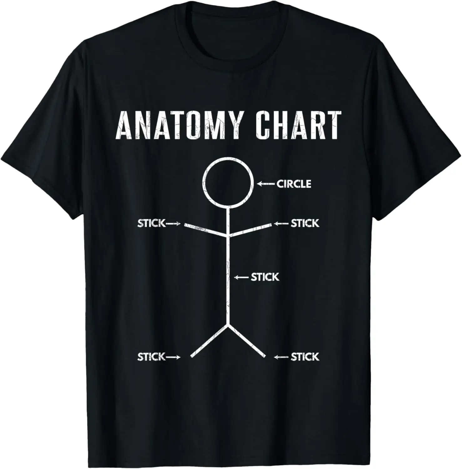 Anatomy Chart Funny Medical School Students Graphic T-Shirt