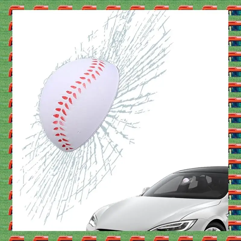 ABMO Pegatinas adhesivas divertidas para ventana, pegatinas de broma para coche, calcomanías de cristal de pelota de tenis 3D, calcomanías divertidas para coche