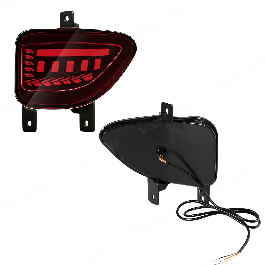 LED Rear Bumper Reflector Lights For Toyota RAV4 2005 2006 2007 2008 2009 2010 2011 2012 Running Brake Dynamic Turn Signal Lamps