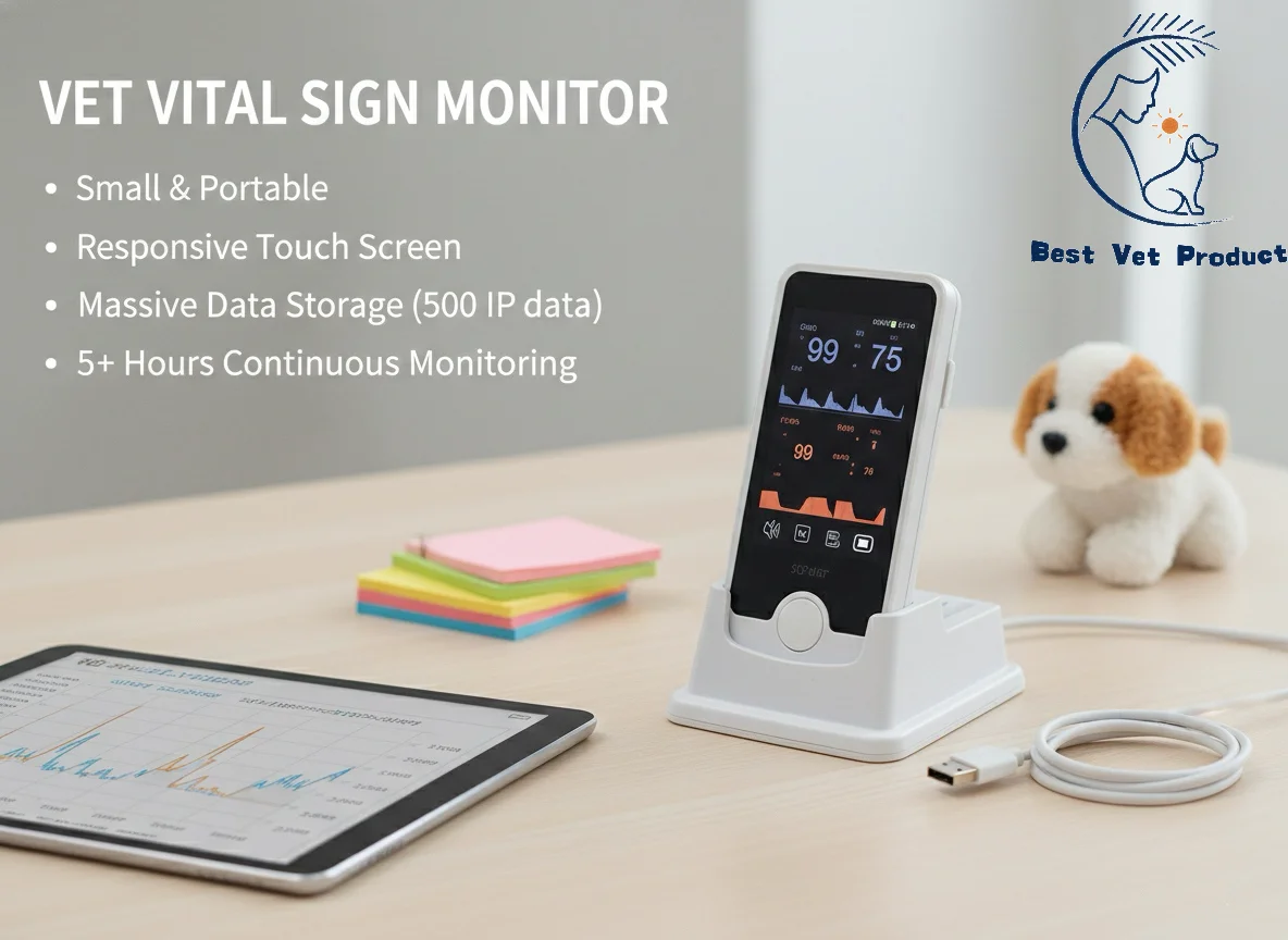 Veterinary Hospital Supplies Pet  Pressure NIBP  With Charging Base 4 Inch Touch Screen For Pets Spo2 PR