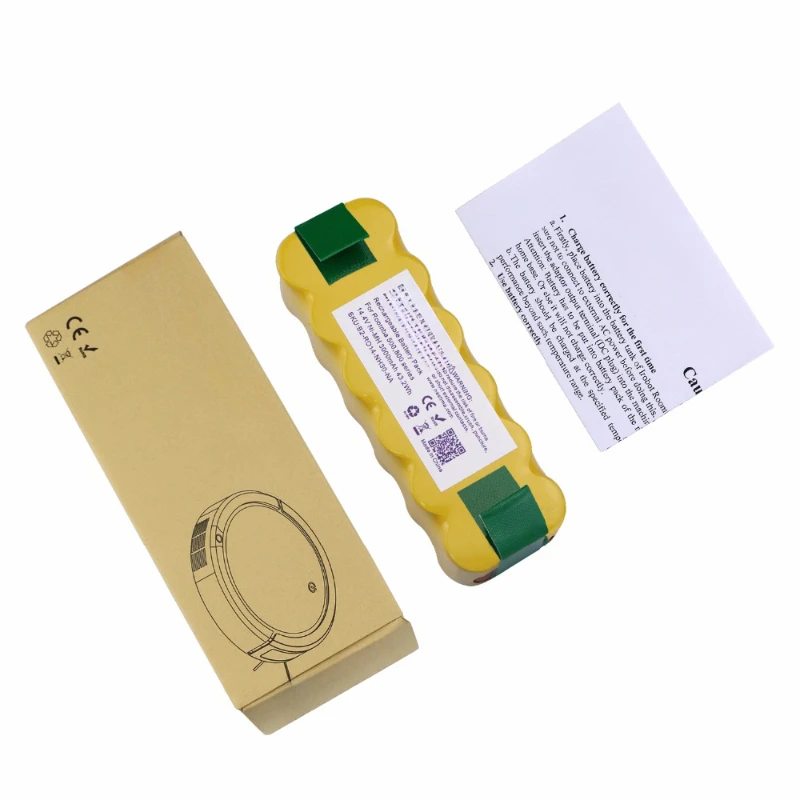 Batterie de remplacement pour IRobot Roomba, 14.4V, 3500mAh, NI-Mh, 500, 600, 700, 800, Series555, 560, 580, 620, 630, 650, 760, 770, 780, 790, 870, 880