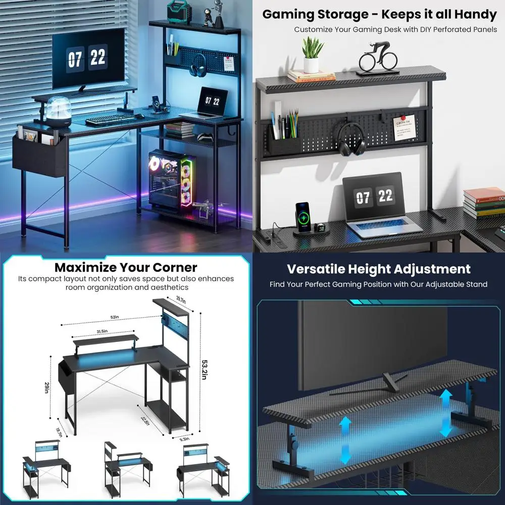 52 Inch Gaming Desk… - image