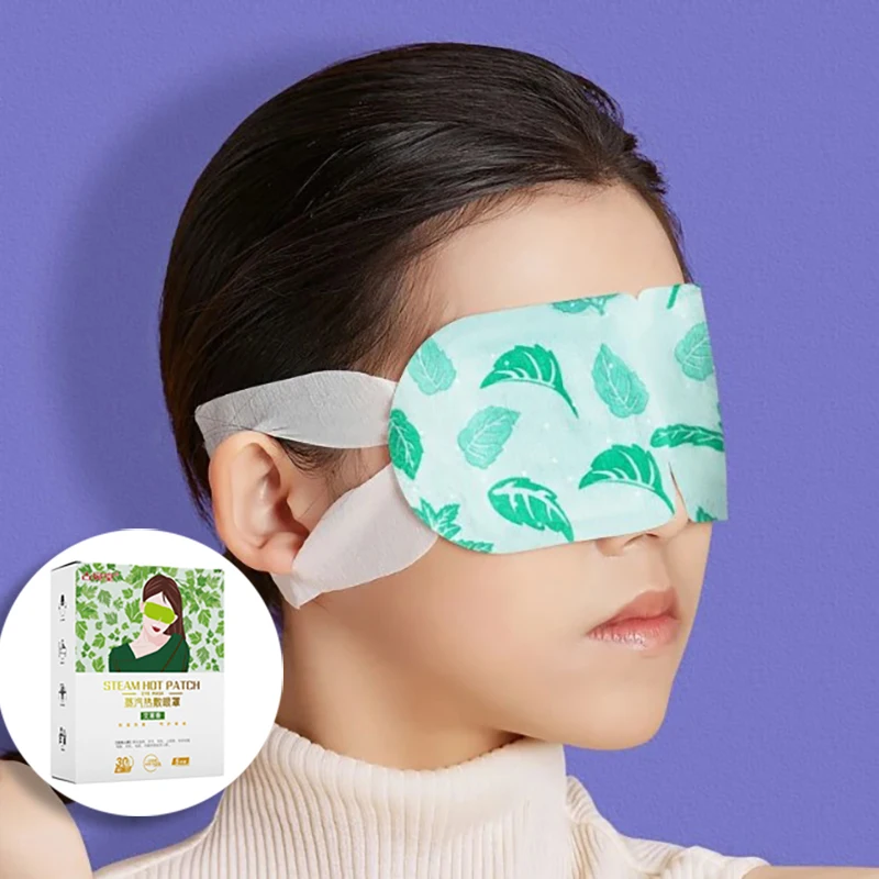 5pcs Warm Steam Eye Mask For Sleeping Eyes Massage Hot Compress Eye Care Relax Remove Dark Circles Disposable Steam Sleep Mask