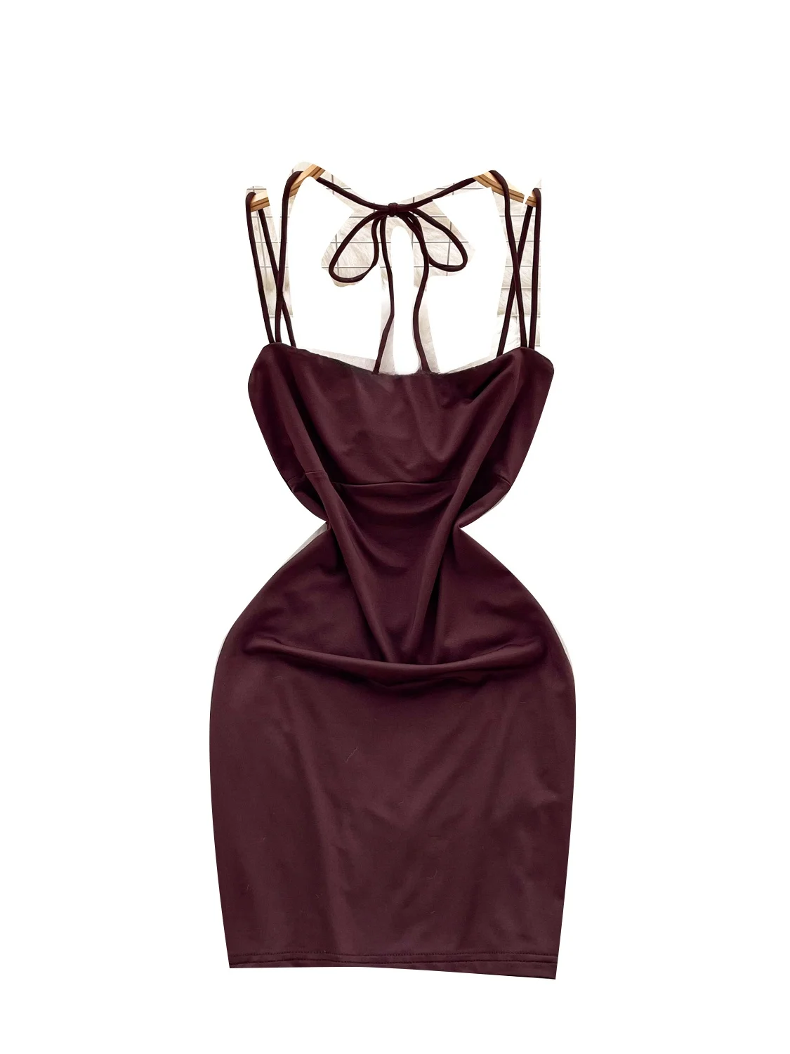 فستان بحزام على طراز الدوبامين للنساء صيفي جديد بحزام للتخسيس تنورة قصيرة أنيقة عالية الخصر على شكل حرف a على الطراز الكوري