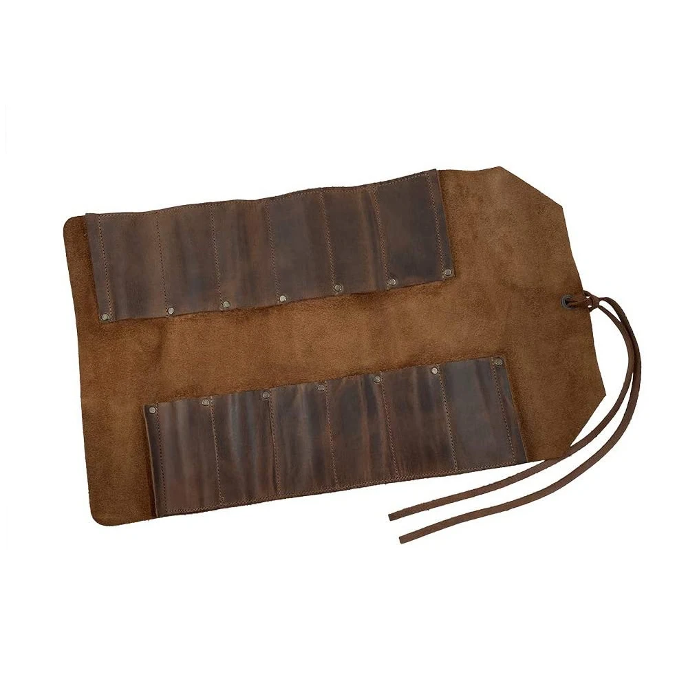 

Wow Cowhide Leather Tool Roll Bag