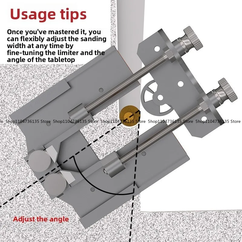 Quartz Stone Marble Countertop  Basin Slotted Roller Limiter with Trimmer Seam Machine Tools