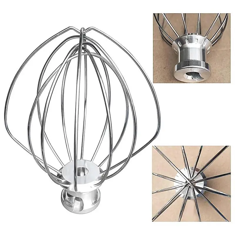 Stainless Steel Balloon Wire Whip Mixer Attachment For Kitchen Aid K45WW Flour Cake Food Balloon Whisk Egg Cream Kitchen Tool