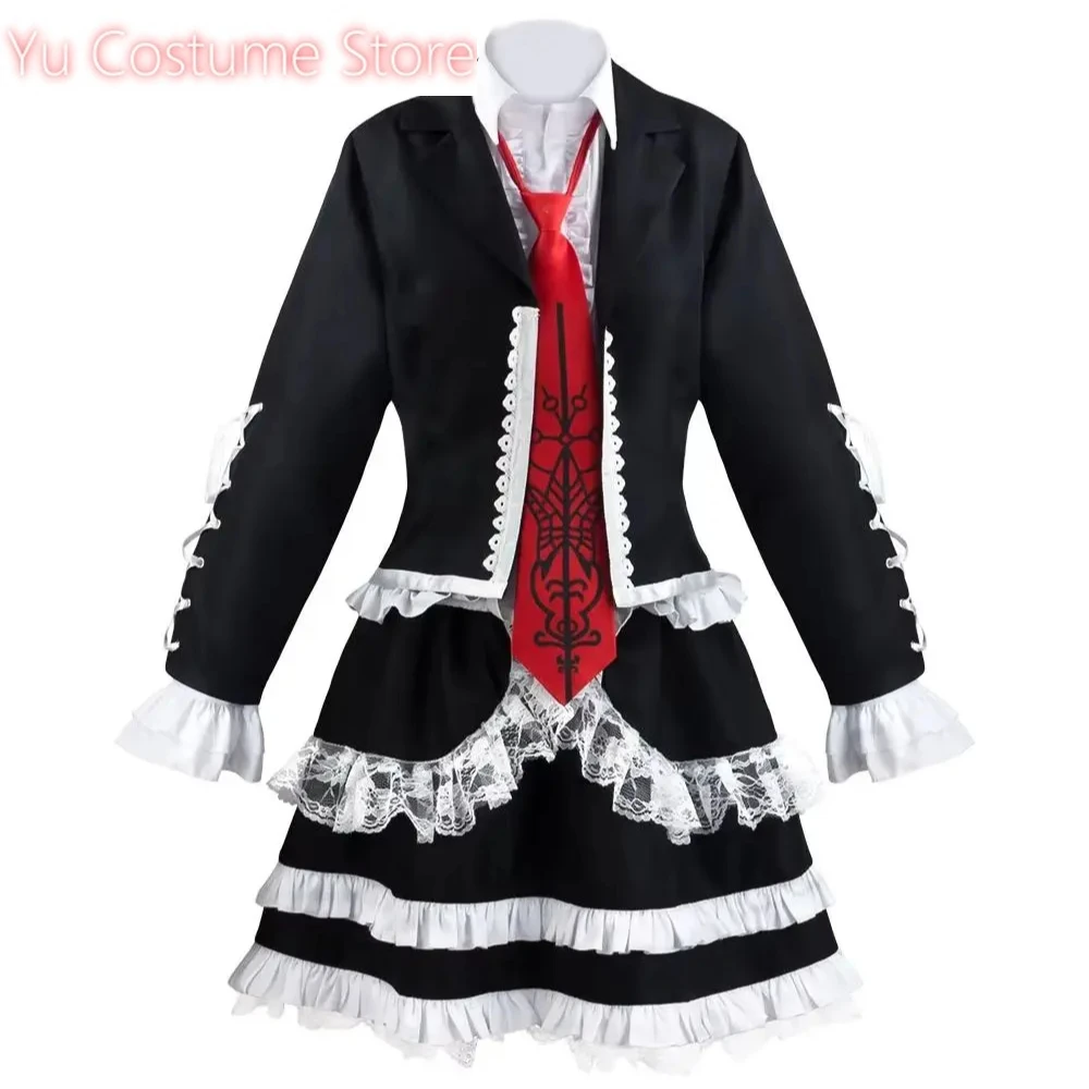 

2025 Danganronpa Cosplay Costume Celestia Ludenberg Suit School Uniform Gothic Lolita Dress Women Halloween Carnival Clothes