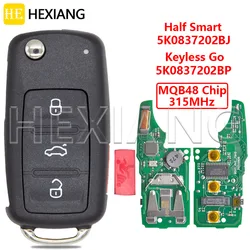 HE 5K0837202BJ 5K0837202BP MQB48 Chip 315MHz KYDZ PCB Car Remote Flip Key For VW Volkswagen Passat Jetta Beetle Caddy Multivan